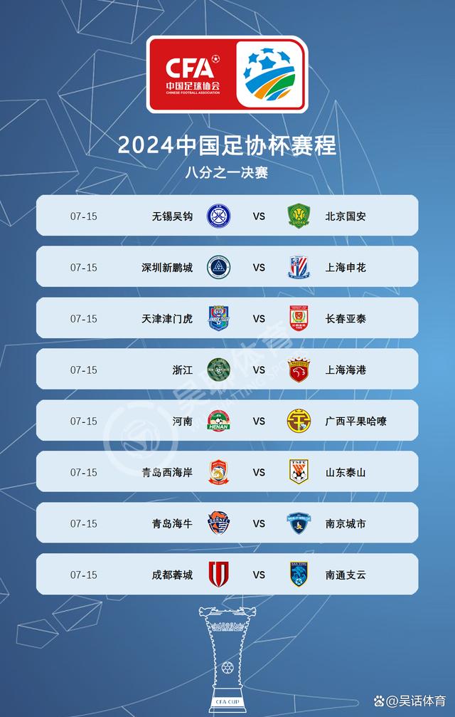 足协杯1/8决赛将打响足协杯16强对阵赛程图2025完整版的简单介绍 第2张 足协杯1/8决赛将打响足协杯16强对阵赛程图2025完整版的简单介绍 第2张